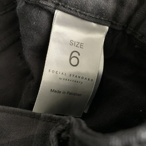 Social Standard By Sanctuary Womens Black Camouflage Ankle Skinny Jeans Size 6 - Picture 6 of 6